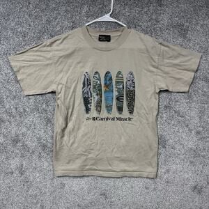 Carnival Miracle T-shirt Sz M The Fun Ship Artsy Surfboard Skater Cruise Beach